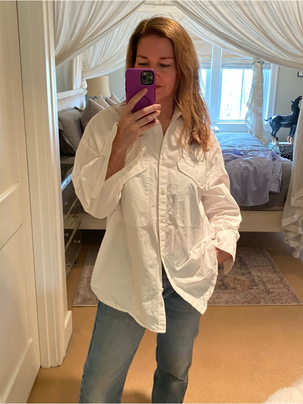 KHAITE WHITE BUTTON DOWN